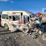 Mineros acaban prensados tras accidente vial en Fresnillo