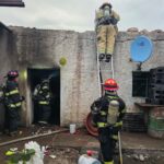 Se incendia casa en la comunidad San José del Álamito
