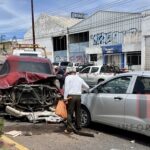 Accidente múltiple deja cuatro lesionados
