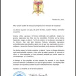 Monseñor Sigifredo Noriega Barceló presenta su renuncia al cargo de Obispo de Zacatecas tras cumplir 75 años